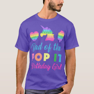 Camiseta Hombres papá de papá, Chica de cumpleaños Unicorn