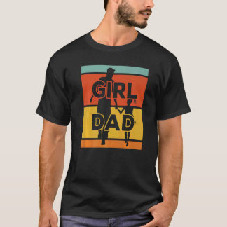 Camiseta Hombres Papá De Un Chica Increíble Orgulloso Papá