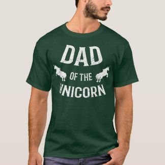 Camiseta Hombres Papá De Unicornio Que Coinciden Con El Pad