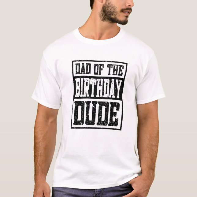 Camiseta Hombres Papá Del Amigo Del Cumpleaños (Anverso)