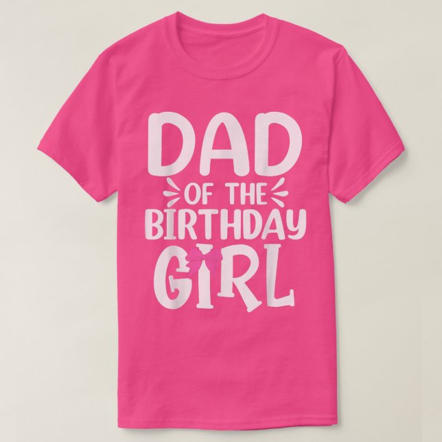 Camiseta Hombres papá del Chica de cumpleaños Funny Papa pa (Diseño del anverso)