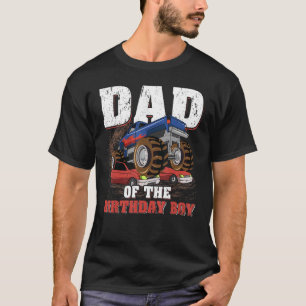 Camiseta Hombres Papá Del Monstruo Del Nacimiento Camión Pa