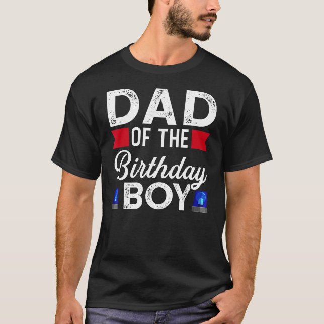 Camiseta Hombres Papá Del Niño De Cumpleaños (Anverso)