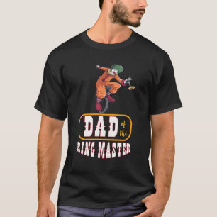 Camiseta Hombres Papá Del Ring Master Staff Circus Show Clo