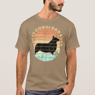 Camiseta Hombres Papá Dueño Del Perro Mejor Corgi Papá Que