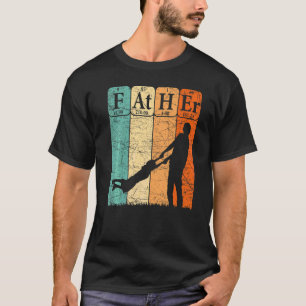Camiseta Hombres Papá Elementos Periódicos de Mesa Nerd del