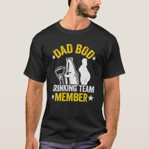 Camiseta Hombres Papá Equipo de Bebida Beer Lover Funny