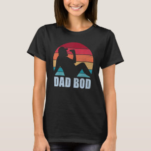 Camiseta Hombres Papá Equipo De Bebida Equipo Retro Sunset 