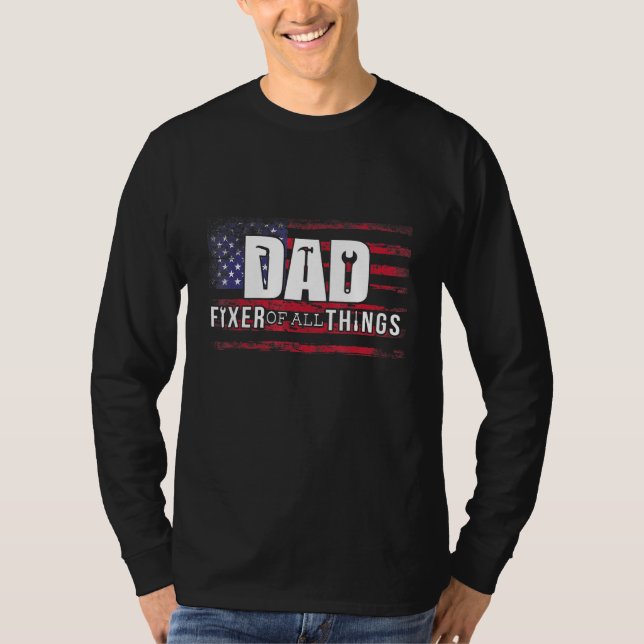 Camiseta Hombres Papá Fijador De Todas Las Cosas Que Mechan (Anverso)