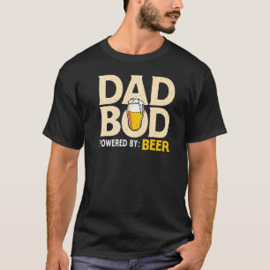 Camiseta Hombres Papá Hod Alimentado Por La Cerveza Papá Ch