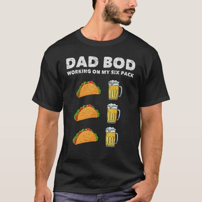 Camiseta Hombres Papá Hod Seis Abbas Padre Figura Tacos Bee (Anverso)