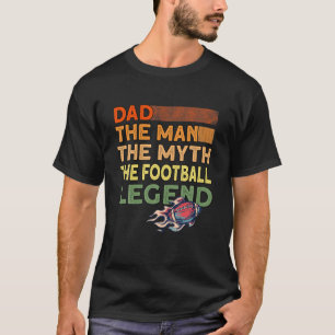 Camiseta Hombres Papá La Leyenda Del Fútbol - Divertido Pap