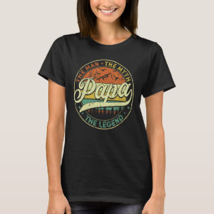 Camiseta Hombres Papa Man Mito Legend el Día del Padre para