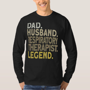 Camiseta Hombres Papá Marido Terapia Respiratoria