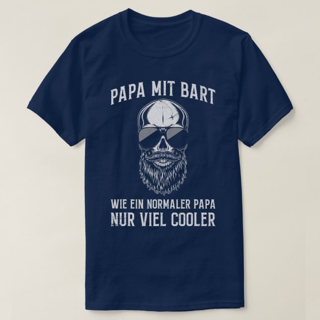 Camiseta Hombres Papa Mit Bart barba de los padres barba de (Diseño del anverso)