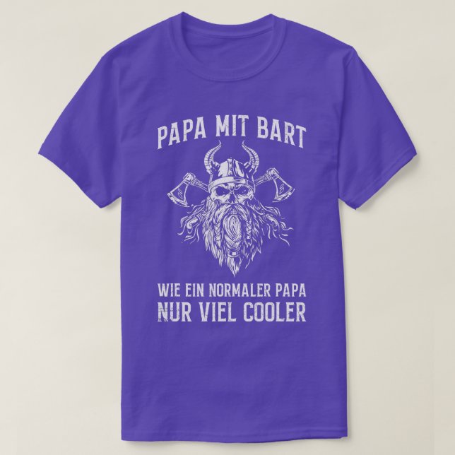 Camiseta Hombres Papa Mit Padre de la barba Viking Beard Sa (Diseño del anverso)