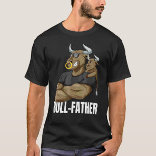 Camiseta Hombres Papá Molestó A Padre Con Hijo De Toro De G