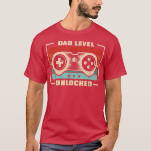 Camiseta Hombres Papá Nivel Nuevo Papá Noel Desbloqueado