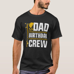 Camiseta Hombres Papá Noel Parte De Cumpleaños De La Constr