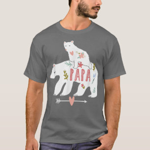 Camiseta Hombres Papa Ocupan El Baño De Bear Con Su Padre