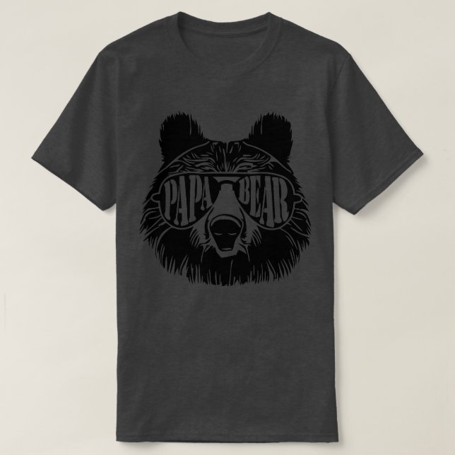 Camiseta Hombres papá oso gafas de sol padres día papá abue (Diseño del anverso)