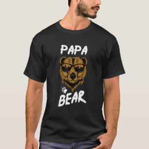 Camiseta Hombres Papa osos usan gafas de sol de Guay Día de