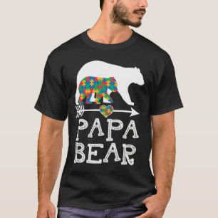 Camiseta Hombres Papá Oyen Autismo Los Hombres Papá Autismo