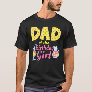 Camiseta Hombres Papá Rosa Lemonade Primera Familia De Cump