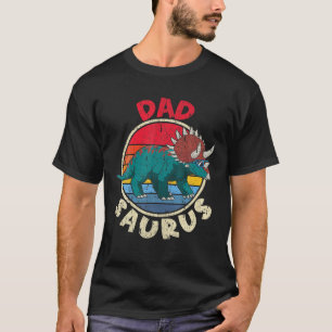 Camiseta Hombres Papá Saurus I Triceratops Horridus I Mamáe