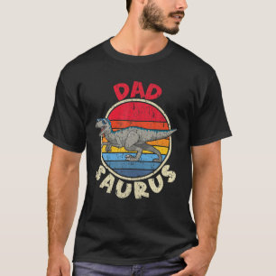Camiseta Hombres Papá Saurus I Velociraptor I Familia Coinc