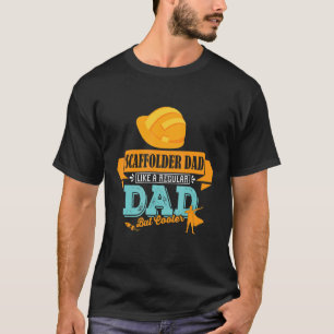 Camiseta Hombres Papá Scaffolder Profesional Trabajo Adecua