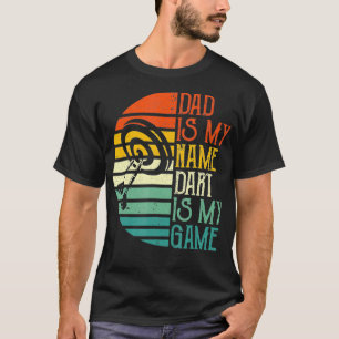 Camiseta Hombres Papá Se Llama Dart Es Mi Día Deportivo