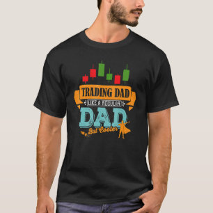 Camiseta Hombres Papá Trader Profesional Mercado de Valores