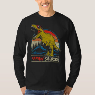 Camiseta Hombres: Papaw Saurus Rex Dinosaur Happy Fathe