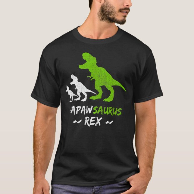 Camiseta Hombres Papawsaurus Rex Papaw Saurus Dinosaur (Anverso)