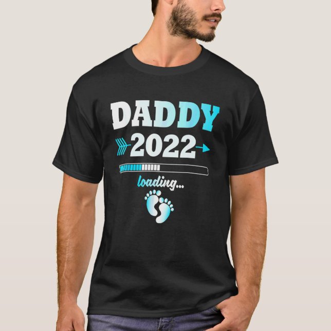 Camiseta Hombres Papi 2022 Cargando Descendientes De Padre  (Anverso)