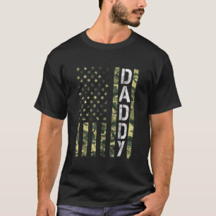 Camiseta Hombres Papi Bandera Estadounidense Orgullosa Padr