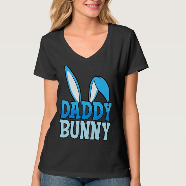 Camiseta Hombres Papi Bunny Cute Costume Papá Matar Familia (Anverso)