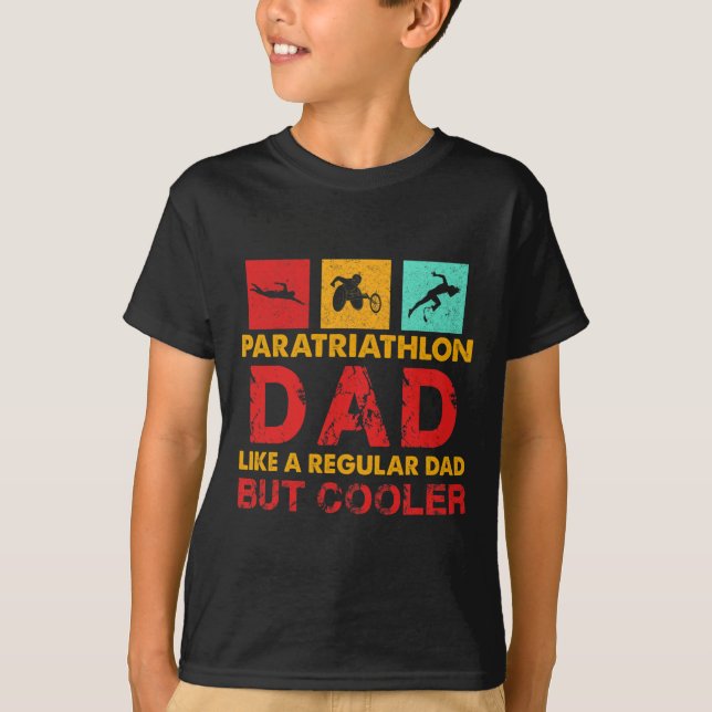 Camiseta Hombres Paratriatlón atleta con discapacidad (Anverso)