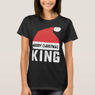 Camiseta Hombres Pareja Traje Matanza Feliz Navidad King S