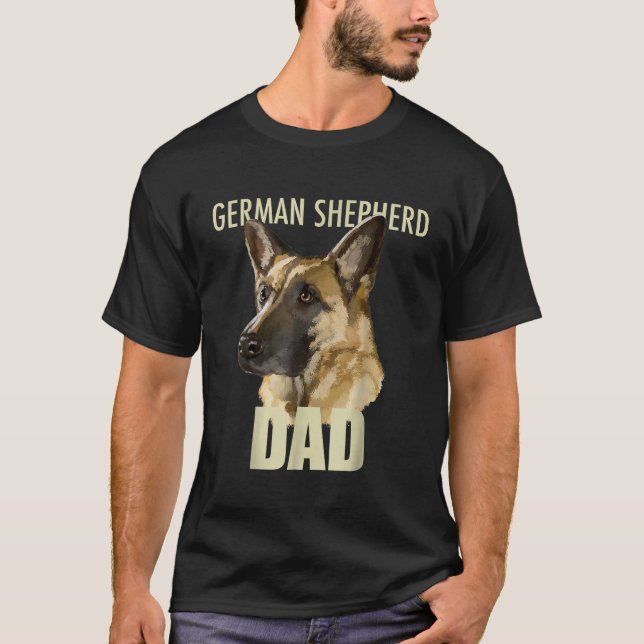 Camiseta Hombres Pastor Alemán (Anverso)