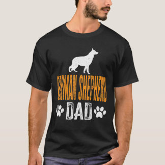 Camiseta Hombres Pastor Alemán Papá Regalo Perro Padre Día