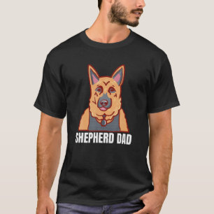 Camiseta Hombres Pastor Alemán Regala El Día del Padre Perr