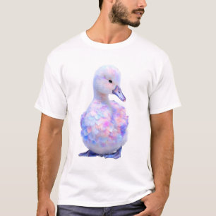 Camiseta Hombres Patito Acuarela Iridescente Pastel