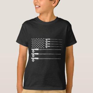 Camiseta Hombres Patriotas de la trucha de la sangre de la