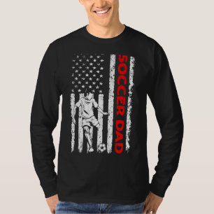 Camiseta Hombres patriotas fútbol papá padre bandera estado