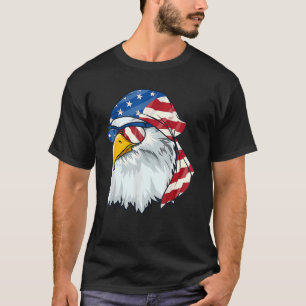 Camiseta Hombres Patrióticos De Águila Calva 4 De Julio Est