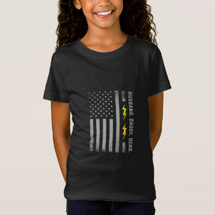Camiseta Hombres Patrióticos Electristas Papá Bandera Estad