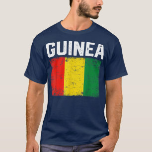 Camiseta Hombres Patrióticos Mujeres Bandera De Guinea Infa