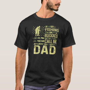 Camiseta Hombres Patrióticos Para Pescadores Mis Compañeros